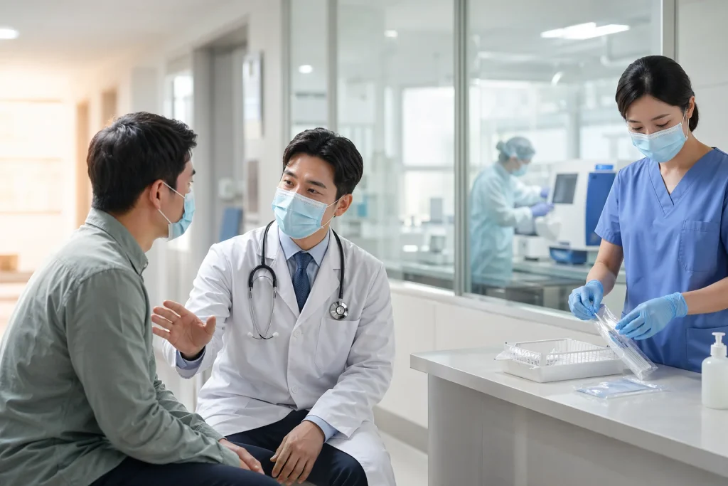 Срочная ПЦР диагностика при симптомах инфекции в клинике ANAMED | ANAMED klinikasida infeksiya belgilari paydo bo‘lganda shoshilinch PZR diagnostikasi
