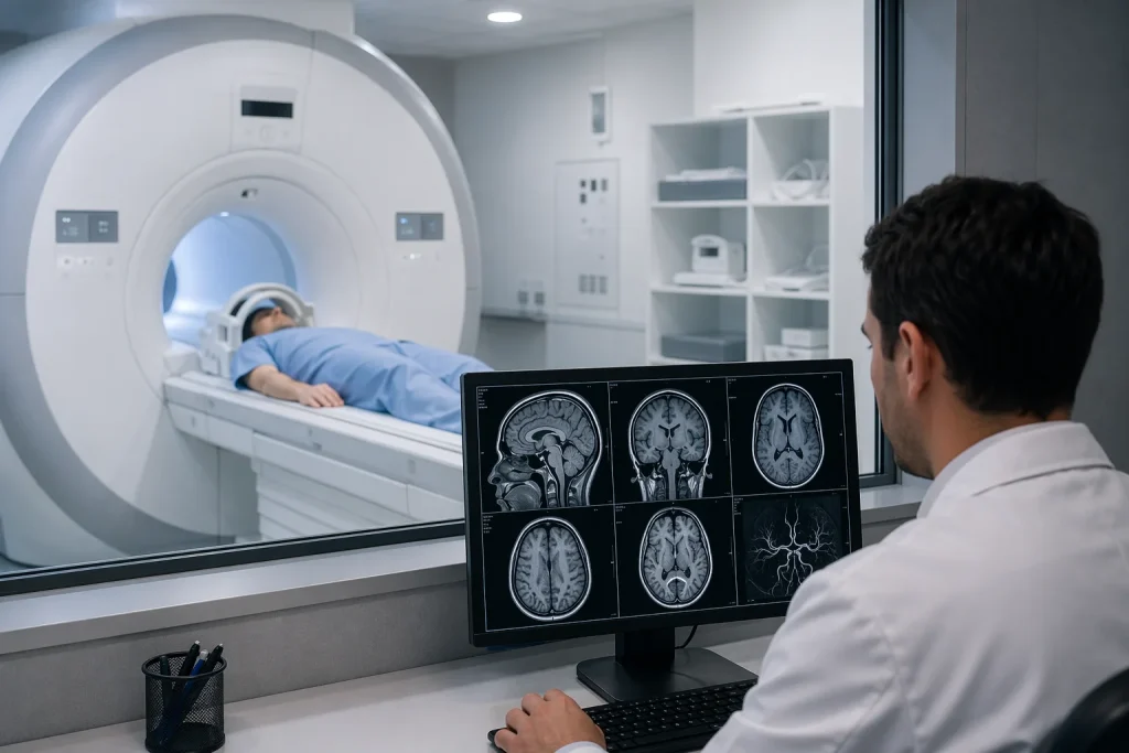 МРТ мозга в клинике ANAMED для раннего выявления скрытых заболеваний сосудов, опухолей и последствий травм | ANAMED klinikasida miya MRT tekshiruvi yashirin qon tomir kasalliklari, o‘smalar va jarohat oqibatlarini erta aniqlash uchun