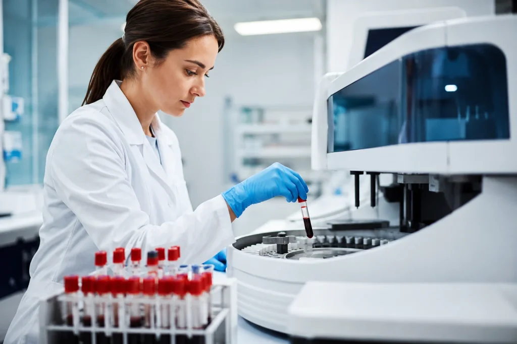 ИХЛА диагностика в клинике ANAMED в Намангане, лабораторное исследование крови для определения гормонов, инфекций, онкомаркеров и витаминов | Namangandagi ANAMED klinikasida IHLA diagnostikasi, gormonlar, infeksiyalar, onkomarkerlar va vitaminlarni aniqlash uchun qon laboratoriya tekshiruvi